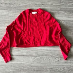 WILFRED FREE CROPPED KNIT SWEATER